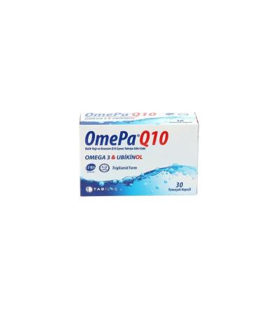 TAB la Sanayi A. Omepa-q10 Omega3 Ubiquinol 30 Capsules