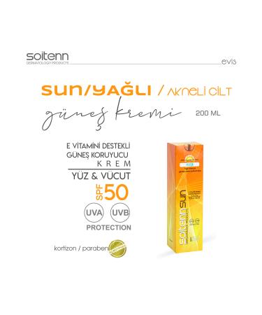 SO TENN Sun / Sun Protection Cream for Oily Acne Skin 200 Ml - Buy Online on GoSupps.com