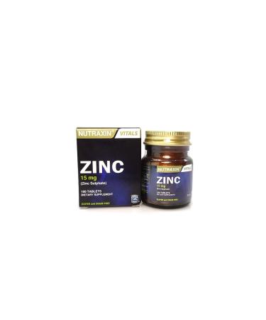 Nutraxin Vitals Zinc 15 Mg 100 Tablets -va694