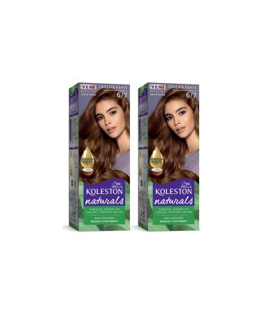 Wella Koleston Naturals Hair Dye 6/7 Chocolate Brown 2 Pieces