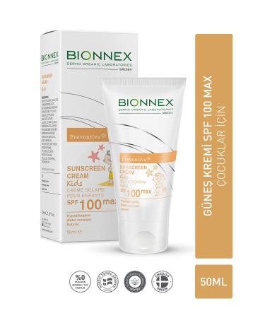 Bionnex Preventiva Sunscreen Cream Kids Spf100 Max (children's sunscreen)