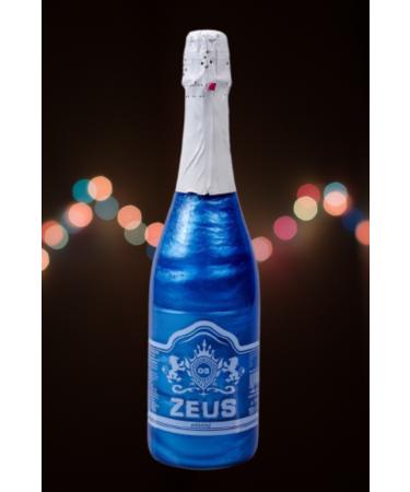 OS ZEUS Alcohol-Free Sparkling Champagne Blueberry Flavored (bride To Be) (alcoholic-free Champagne)