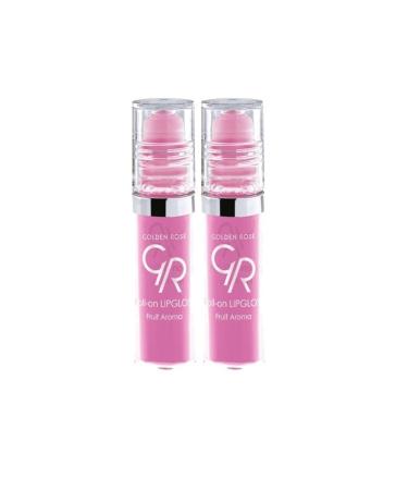 Golden Rose Fruity Lip Gloss Lipgloss Strawberry 2 Pieces