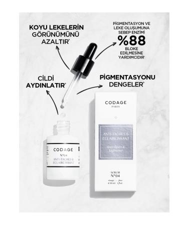 Codage Anti-Spot and Brightening Serum N 04 - 30 ML DKURN456 - Buy Online on GoSupps.com