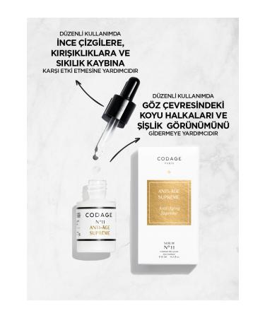 Codage Dark Circles and Under Eye Puffiness Improver Anti-aging Supreme N 11 - Serum 15 Ml - Buy Online on GoSupps.com