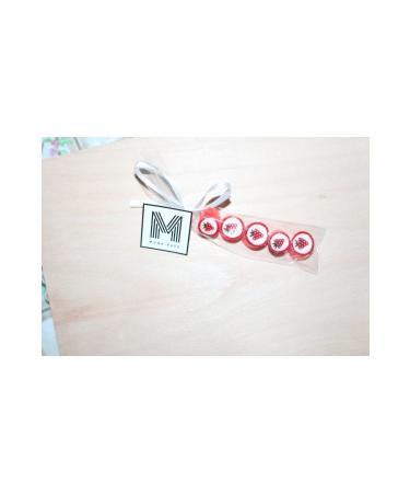 SEKERC YA AR Strawberry Patterned Finger Lolly 12 Pieces