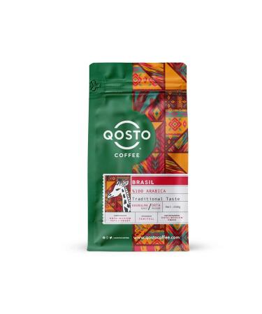 Qosto Coffee Brazilian Fazenda Yellow Bourbon Filter Coffee Beans 250 Gr