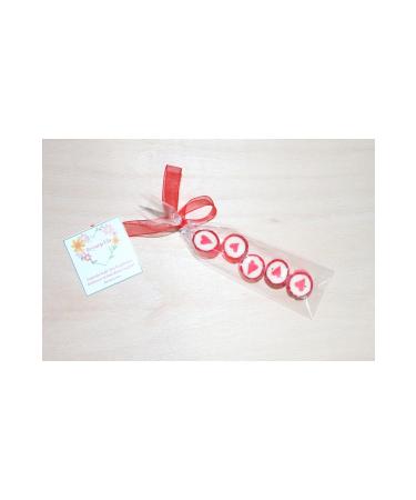 SEKERC YA AR Red Heart Finger Lolly 12 Pieces