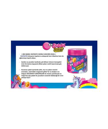 Big Babol Fantastic World Unicorn Eggs_5 Pieces - Buy Online on GoSupps.com