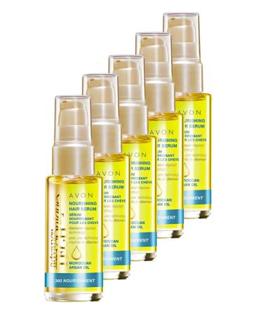 Avon Moroccan Argan Oil Nourishing Hair Serum 30 ml 5-pack
