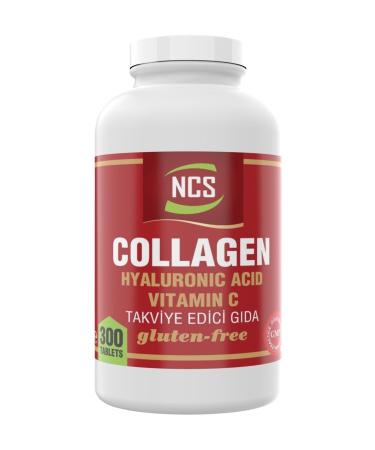 Ncs Hydrolyzed Collagen 300 Tablets Hyaluronic Acid Vitamin C Type 1-2-3 Collagen