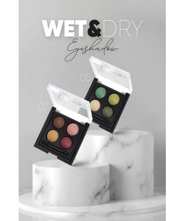 Golden Rose 4-Pack Eyeshadow - Wet & Dry Eyeshadow No: 05 8691190105051 - Buy Online on GoSupps.com