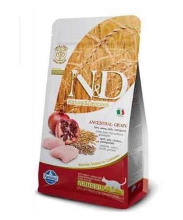 N & D Low Grain Chicken & Pomegranate Cat Food 1.5kg