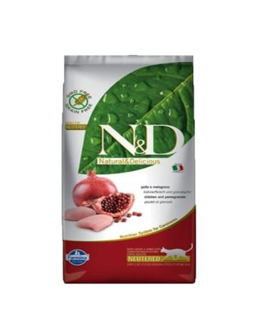 N & D Grain-Free Chicken Pomegranate Sterilized Adult Cat Food - 1.5 Kg