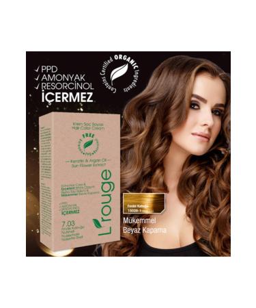 L'ROUGE L'rouge Ammonia-Free Organic Cream Hair Colors Hazelnut Shell - Buy Online on GoSupps.com
