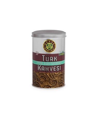 Coffee World Turkish Coffee 250 gr Tin Box 250 gr Medium Roast Coffee
