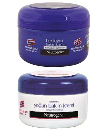 Neutrogena Norwegian Formula Care Cream (mixed 2 Li Set Nourishing and Intensive) 200 ml