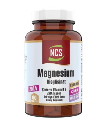 Ncs Zma 60 Tablets Zinc Folic Acid Vitamin B 6 Magnesium Bisglycinate