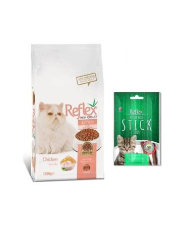 Reflex Kitten Chicken Kitten Food 1.5 kg + Stick