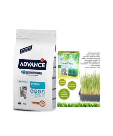 Advance 1.5 Kg Kitten Cat Food Garden Mix Cat Grass