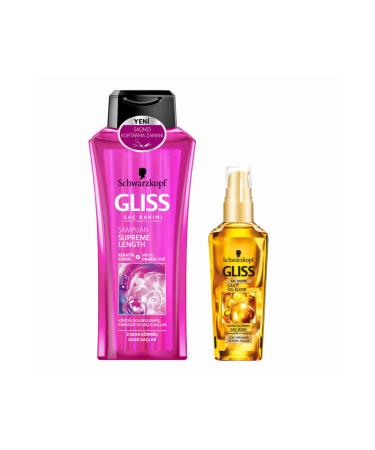 Gliss Supreme Length Shampoo + Gliss Daily Oil Elixir 8690572787113