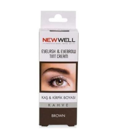 New Well Makeover Brown Eyebrow Eyelash Dye Brown 15 Ml
