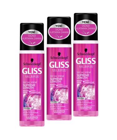 Gliss 200ml Supreme Length Liquid Conditioner * 3 PCS