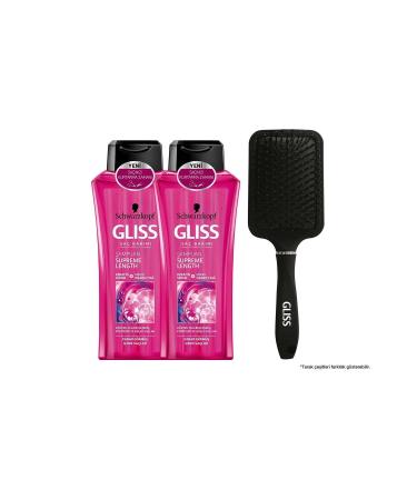 Gliss Supreme Length 360 ml Shampoo x 2 + Comb