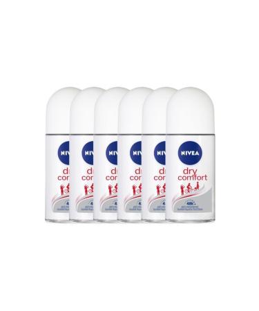 NIVEA Dry Comfort Women 50 ml Roll-on 6 Pack Advantageous Package
