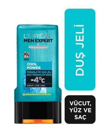 L'Oreal Paris Men Expert Cool Power Refreshing Shower Gel 300 Ml X 2 Pieces - Buy Online on GoSupps.com