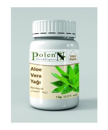 pollen'n flower&fragrance Aloe Vera Oil 1 Kg 1 Lt Pure Raw Material
