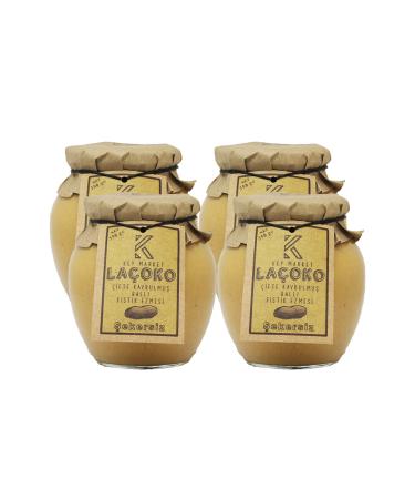 LA OKO 1400 Grams Sugar-Free Additive-Free Gluten-Free Natural Double Roasted Peanut Butter with Honey - Buy Online on GoSupps.com