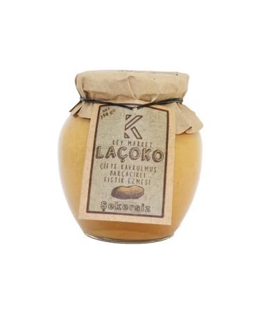 LA OKO La oko 350 grams Sugar-free Additive-free Gluten-free Vegan Double Roasted Peanut Butter with Chunks