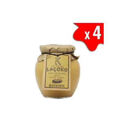 LA OKO 1400 Grams Sugar-Free Additive-Free Gluten-Free Natural Double Roasted Peanut Butter with Honey