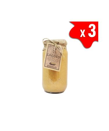 LA OKO 3 Kg Sugar-free Additive-free Gluten-free Natural Double Roasted Peanut Butter with Honey