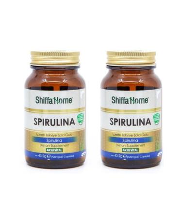 Shiffa Home Spirulina 720 Mg 60 Capsules X 2 Pieces