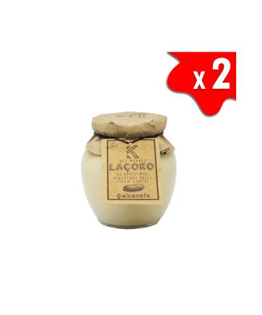 LA OKO 700 Grams Sugar-Free Additive-Free Gluten-Free Lightly Roasted (Raw) Pieces Honey Peanut Butter