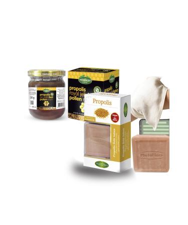Mindivan Propolis Royal Jelly Honey Pollen and Propolis Extract Soap