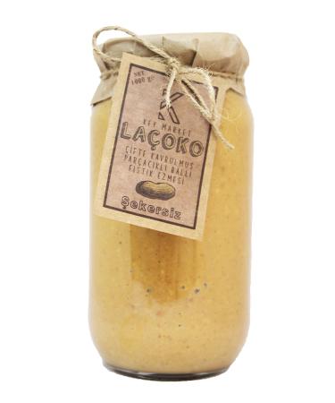 LA OKO La oko 1 Kg Sugar-free Additive-free Gluten-free Double Roasted Pieces Honey Peanut Butter