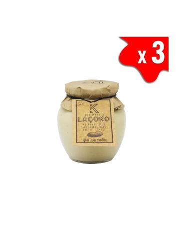 LA OKO 1050 Grams Sugar-Free Additive-Free Gluten-Free Lightly Roasted (Raw) Pieces Honey Peanut Butter