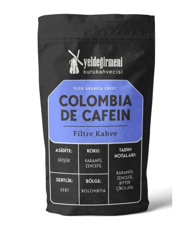 Yelde irmeni Kurukahvecisi Colombia Decaf Filter Coffee 250 gr
