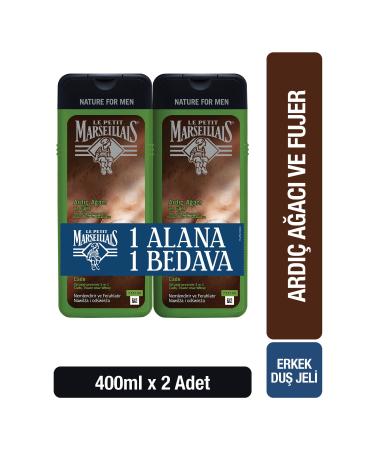 Le Petit Marseillais Lpm Men Juniper Tree & Ferula Shower Gel 400ml X2