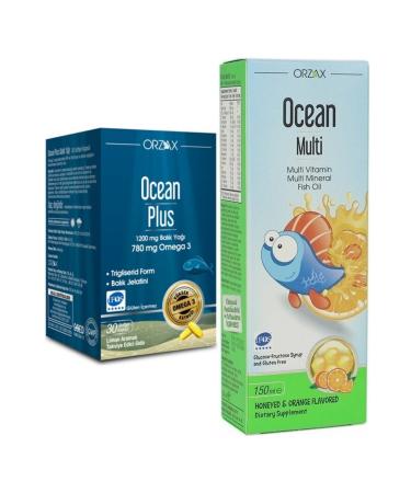 Ocean Plus Omega 3 1200 Mg 30 Capsules + Multi Syrup 150ml