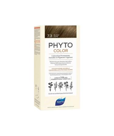 Phyto Color 7.3 Auburn Dore Ammonia-Free Permanent Herbal Hair Dye