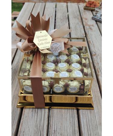 pearl candy Teachers' Day Special Glass Box Chocolate