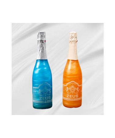 OS ZEUS Non-Alcoholic Carbonated Beverage Orange And Blue
