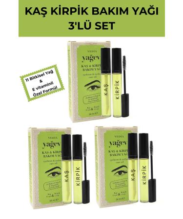 Ya evi Eyebrow Eyelash Care Oil Set of 3