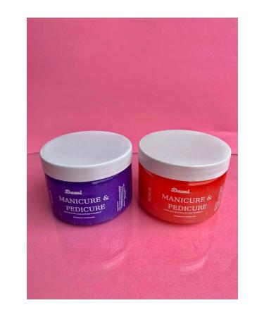 DAM 2 X 250 ml Practical Hand and Toe Nail Manicure & Peeling (RASPBERRY & STRAWBERRY FLAVOURED)