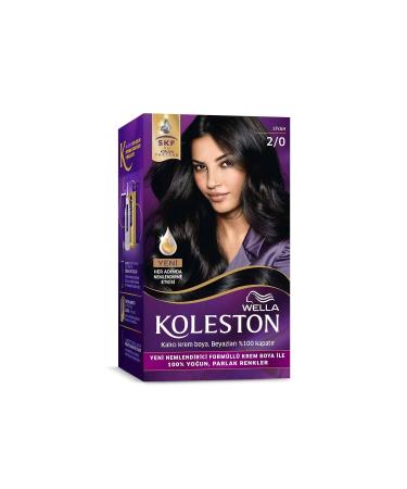 Wella Koleston Kit Hair Dye 2/0 Black - Buy Online on GoSupps.com