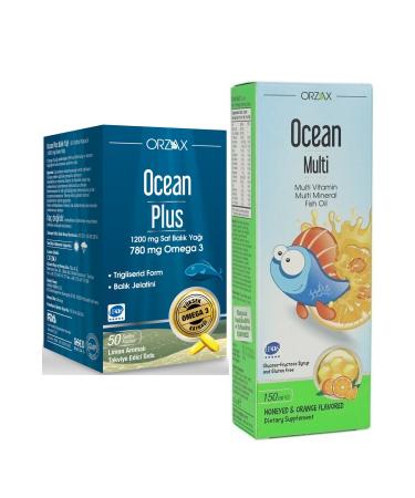 Ocean Plus Omega 3 1200 Mg 50 Capsules + Multi Syrup 150ml